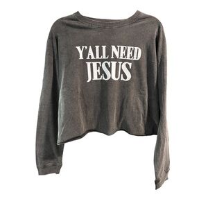 Zutter‎ Gray Graphic Long Sleeve Shirt